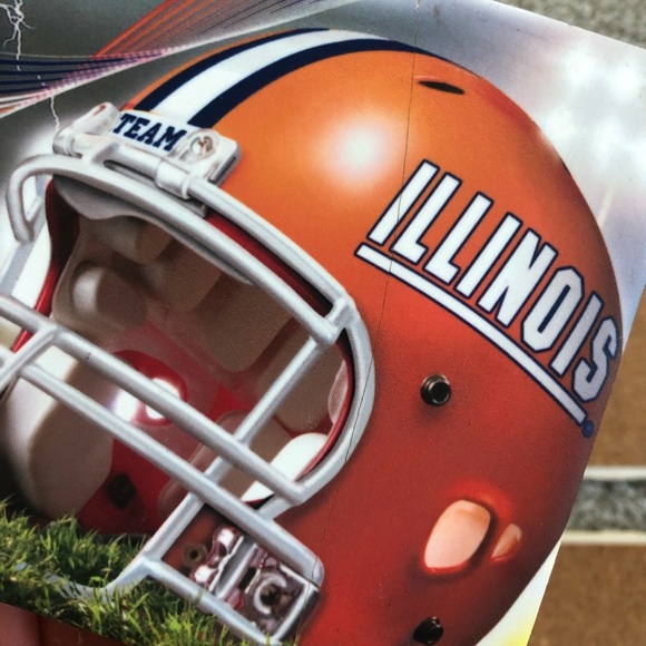 Illinois Football Coasters Porcelain - Picture 4 of 5